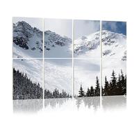 8 Pack Acoustic Foam Panels Sound Proofing Panels ravine white mountain national forest skiings Acoustic Wall Panel Soundproofing for Livingroom Nursery Room 48"x32" Home Decor