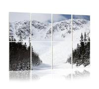 8 Pack Acoustic Foam Panels Sound Proofing Panels ravine white mountain national forest skiings Acoustic Wall Panel Soundproofing for Livingroom Nursery Room 48"x32" Home Decor