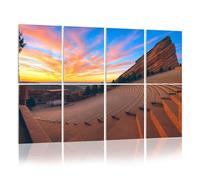 8 Pack Acoustic Foam Panels Sound Proofing Panels red rocks sunrise denver pictures royalty free photos Acoustic Wall Panel Soundproofing for Livingroom Nursery Room 48"x32" Home Decor