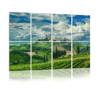 8 Pack Acoustic Foam Panels Sound Proofing Panels San Gimignano Tuscany italian countryside Acoustic Wall Panel Soundproofing for Livingroom Nursery Room 48"x32" Home Decor