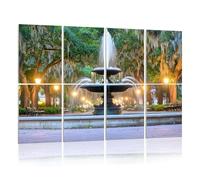 8 Pack Acoustic Foam Panels Sound Proofing Panels savannah georgia fountain water city pictures royalty free Acoustic Wall Panel Soundproofing for Livingroom Nursery Room 48"x32" Home Decor