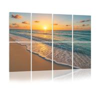 8 Pack Acoustic Foam Panels Sound Proofing Panels Sunrise beach Cancun Acoustic Wall Panel Soundproofing for Livingroom Nursery Room 48"x32" Home Decor