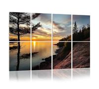 8 Pack Acoustic Foam Panels Sound Proofing Panels sunrise lake superior north shore lutsen minnestoa forest Acoustic Wall Panel Soundproofing for Livingroom Nursery Room 48"x32" Home Decor