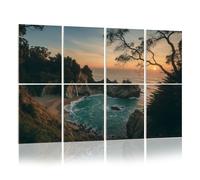 8 Pack Acoustic Foam Panels Sound Proofing Panels Sunset Big Sur Monterey California Acoustic Wall Panel Soundproofing for Livingroom Nursery Room 48"x32" Home Decor