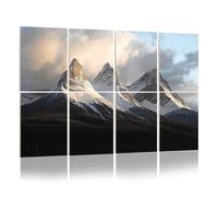 8 Pack Acoustic Foam Panels Sound Proofing Panels Three Sisters Mountains Canmore Acoustic Wall Panel Soundproofing for Livingroom Nursery Room 48"x32" Home Decor