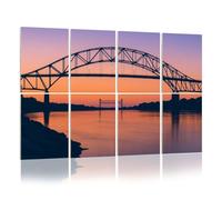 8 Pack Acoustic Foam Panels Sound Proofing Panels Tidal Change under Borne Bridge Cape Cod Canal Acoustic Wall Panel Soundproofing for Livingroom Nursery Room 48"x32" Home Decor