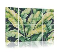 8 Pack Acoustic Foam Panels Sound Proofing Panels Tropical leaves banana leaf jungle foliage floral seamless Acoustic Wall Panel Soundproofing for Livingroom Nursery Room 48"x32" Home Decor