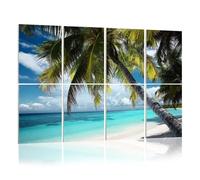 8 Pack Acoustic Foam Panels Sound Proofing Panels tropical paradise beach Acoustic Wall Panel Soundproofing for Livingroom Nursery Room 48"x32" Home Decor