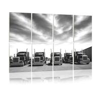 8 Pack Acoustic Foam Panels Sound Proofing Panels Trucks Convoy California White Acoustic Wall Panel Soundproofing for Livingroom Nursery Room 48"x32" Home Decor
