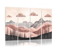 8 Pack Acoustic Foam Panels Sound Proofing Panels Venetian Garden Stylized Mountain Ranges Symmetrical Cloud Acoustic Wall Panel Soundproofing for Livingroom Nursery Room 48"x32" Home Decor