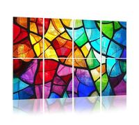 8 Pack Acoustic Foam Panels Sound Proofing Panels Vibrant Style Stained Glass Decor Piece Acoustic Wall Panel Soundproofing for Livingroom Nursery Room 48"x32" Home Decor