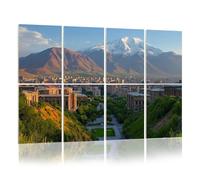 8 Pack Acoustic Foam Panels Sound Proofing Panels view city yerevan capital armenia two peaks Acoustic Wall Panel Soundproofing for Livingroom Nursery Room 48"x32" Home Decor