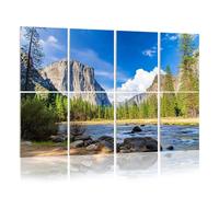 8 Pack Acoustic Foam Panels Sound Proofing Panels View El Capitan Half Yosemite National Park Acoustic Wall Panel Soundproofing for Livingroom Nursery Room 48"x32" Home Decor
