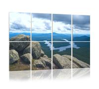 8 Pack Acoustic Foam Panels Sound Proofing Panels View Lake Placid From Whiteface Mountain Adirondacks Acoustic Wall Panel Soundproofing for Livingroom Nursery Room 48"x32" Home Decor