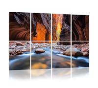 8 Pack Acoustic Foam Panels Sound Proofing Panels Wall street Narrows Zion National Park Utah Acoustic Wall Panel Soundproofing for Livingroom Nursery Room 48"x32" Home Decor