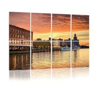 8 Pack Acoustic Foam Panels Sound Proofing Panels waterfront skyline scenic view savannah georgia seaport city Acoustic Wall Panel Soundproofing for Livingroom Nursery Room 48"x32" Home Decor