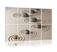 8 Pack Acoustic Foam Panels Sound Proofing Panels Zen stones Acoustic Wall Panel Soundproofing for Livingroom Nursery Room 48"x32" Home Decor