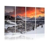 8 Pack Acoustic Foam Panels Sound Proofing park city fiery sunset utah landscapes pictures Acoustic Wall Panel Soundproofing for Livingroom Nursery Room 120x80cm Home Decor