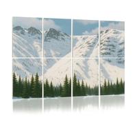 8 Pack Acoustic Foam Panels Sound Proofing ravine white mountain national forest skiings Acoustic Wall Panel Soundproofing for Livingroom Nursery Room 120x80cm Home Decor