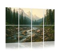 8 Pack Acoustic Foam Panels Sound Proofing river white mountains new hampshire forest dawns Acoustic Wall Panel Soundproofing for Livingroom Nursery Room 120x80cm Home Decor