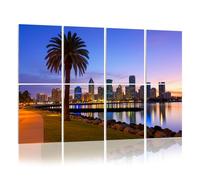 8 Pack Acoustic Foam Panels Sound Proofing San Diego downtown skyline palm tree dawn Acoustic Wall Panel Soundproofing for Livingroom Nursery Room 120x80cm Home Decor