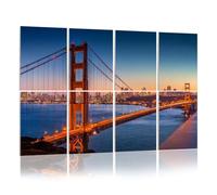 8 Pack Acoustic Foam Panels Sound Proofing San Francisco skyline Oakland Bay Bridge sunset Acoustic Wall Panel Soundproofing for Livingroom Nursery Room 120x80cm Home Decor