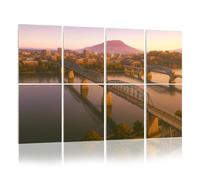 8 Pack Acoustic Foam Panels Sound Proofing Sunrise comes to Lookout Mountain standing behind Downtown Chattanooga Acoustic Wall Panel Soundproofing for Livingroom Nursery Room 120x80cm Home Decor
