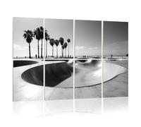 8 Pack Acoustic Foam Panels Sound Proofing Venice Beach Skate Park White Acoustic Wall Panel Soundproofing for Livingroom Nursery Room 120x80cm Home Decor