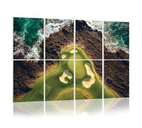 8 Pack Acoustic Foam Panels Sound Proofing vertical drone view course pebble beach california Acoustic Wall Panel Soundproofing for Livingroom Nursery Room 120x80cm Home Decor