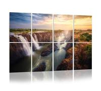 8 Pack Acoustic Foam Panels Sound Proofing Victoria Falls Zambia Zimbabwe Acoustic Wall Panel Soundproofing for Livingroom Nursery Room 120x80cm Home Decor