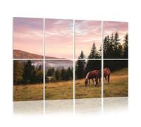 8 Pack Acoustic Panels Sound Proofing Alone horse mountain meadow rainy day dramatic clouds Rural landscape Acoustic Wall Panel Soundproofing for Livingroom Nursery Room 120x80cm Home Decor