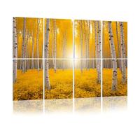 8 Pack Acoustic Panels Sound Proofing Autumn aspen tree forest Rocky Mountains Acoustic Wall Panel Soundproofing for Livingroom Nursery Room 120x80cm Home Decor