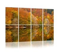 8 Pack Acoustic Panels Sound Proofing Autumn Reflections Grasmere Lake District National Park Cumbria Acoustic Wall Panel Soundproofing for Livingroom Nursery Room 120x80cm Home Decor