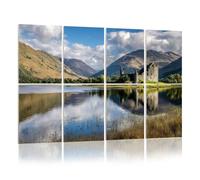 8 Pack Acoustic Panels Sound Proofing Castle Ruins Loch Awe Scotland Acoustic Wall Panel Soundproofing for Livingroom Nursery Room 120x80cm Home Decor