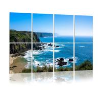 8 Pack Acoustic Panels Sound Proofing Cliffs Pacific Ocean coastline Half Bay California Acoustic Wall Panel Soundproofing for Livingroom Nursery Room 120x80cm Home Decor