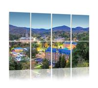 8 Pack Acoustic Panels Sound Proofing College Campus Town Skyline Boone Acoustic Wall Panel Soundproofing for Livingroom Nursery Room 120x80cm Home Decor