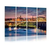 8 Pack Acoustic Panels Sound Proofing Georgetown city Skyline Acoustic Wall Panel Soundproofing for Livingroom Nursery Room 120x80cm Home Decor