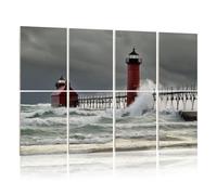 8 Pack Acoustic Panels Sound Proofing giant waves red grand haven lighthouse michigan lake Acoustic Wall Panel Soundproofing for Livingroom Nursery Room 120x80cm Home Decor