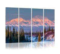 8 Pack Acoustic Panels Sound Proofing glow denali sunrise majestic tree Acoustic Wall Panel Soundproofing for Livingroom Nursery Room 120x80cm Home Decor