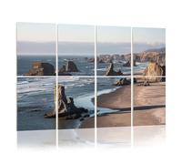 8 Pack Acoustic Panels Sound Proofing High View Bandon Beach Oregon Coast Acoustic Wall Panel Soundproofing for Livingroom Nursery Room 120x80cm Home Decor