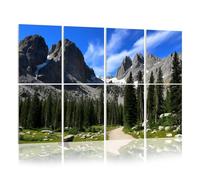 8 Pack Acoustic Panels Sound Proofing Hiking Rocky Mountains Colorado Acoustic Wall Panel Soundproofing for Livingroom Nursery Room 120x80cm Home Decor