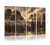 8 Pack Acoustic Panels Sound Proofing Hiking Rocky Mountains Colorado Acoustic Wall Panel Soundproofing for Livingroom Nursery Room 120x80cm Home Decor