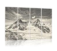 8 Pack Acoustic Panels Sound Proofing Himalayas mountain Mt Everest Acoustic Wall Panel Soundproofing for Livingroom Nursery Room 120x80cm Home Decor