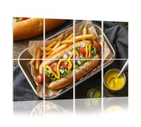 8 Pack Acoustic Panels Sound Proofing Homemade Chicago Style Hot Dog Mustard Acoustic Wall Panel Soundproofing for Livingroom Nursery Room 120x80cm Home Decor