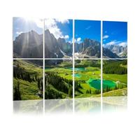 8 Pack Acoustic Panels Sound Proofing Lakes Albanian Alps Acoustic Wall Panel Soundproofing for Livingroom Nursery Room 120x80cm Home Decor