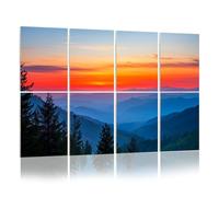 8 Pack Acoustic Panels Sound Proofing Misty Rolling Mountain Just Before Sunrise Great Smoky Mountains Acoustic Wall Panel Soundproofing for Livingroom Nursery Room 120x80cm Home Decor