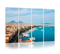 8 Pack Acoustic Panels Sound Proofing Naples view Italy Acoustic Wall Panel Soundproofing for Livingroom Nursery Room 120x80cm Home Decor
