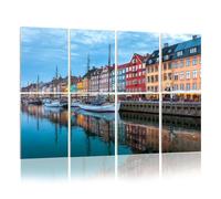 8 Pack Acoustic Panels Sound Proofing Nyhavn Copenhagen Denmark Acoustic Wall Panel Soundproofing for Livingroom Nursery Room 120x80cm Home Decor