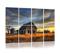 8 Pack Acoustic Panels Sound Proofing Old Idaho Farm House Acoustic Wall Panel Soundproofing for Livingroom Nursery Room 120x80cm Home Decor