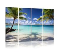 8 Pack Acoustic Panels Sound Proofing Palm trees tropical beach Virgin Islands Acoustic Wall Panel Soundproofing for Livingroom Nursery Room 120x80cm Home Decor